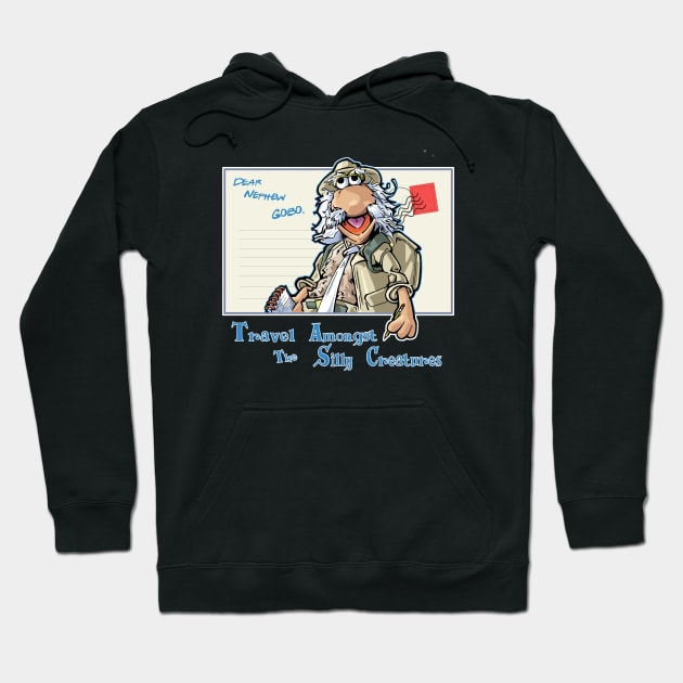 Travel among the silly creatures Hoodie by ActionNate